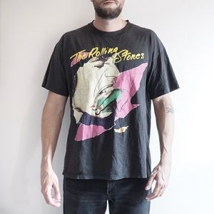Vintage 1980s Rolling Stones Band Concert Tour Tee